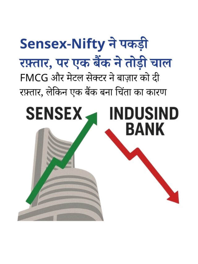 बाज़ार में सुधार, इंडसइंड बैंक दबाव में